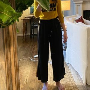 Top shop black flare pants